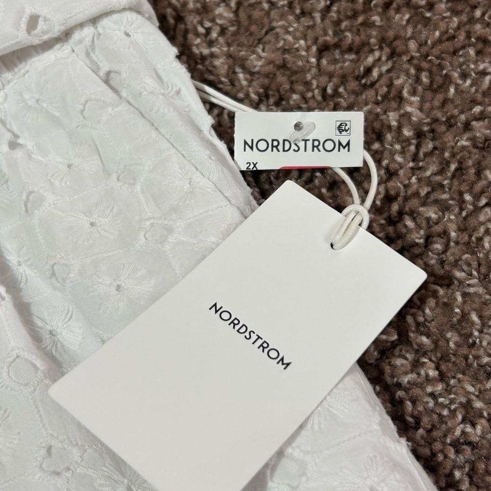 Nordstrom White High Waist Shorts - Picture 7 of 8